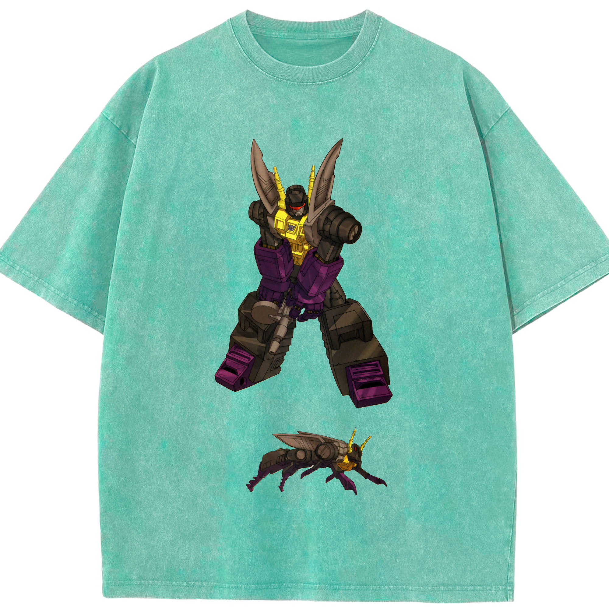 （画像用）  綿100% ヴィンテージ風 半袖Tシャツ（フロントプリント）